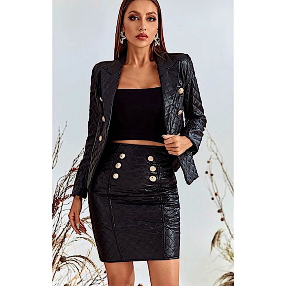 L’Atiste by Amy Faux Leather 2pc Set
